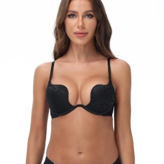 Women-Deep-V-Plunge-Bras Push Up Sexy Cleavage Bra with Underwire Lightly Padded Low Cut Back Convertible Strap - lunas-mystic-emporium.com Women-Deep-V-Plunge-Bras Push Up Sexy Cleavage Bra with Underwire Lightly Padded Low Cut Back Convertible Strap