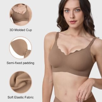 Womens Seamless T-Shirt Bras 3 Pack Wireless Comfy Jelly Bra Full Coverage Bralette No Show Under Clothes - lunas-mystic-emporium.com Womens Seamless T-Shirt Bras 3 Pack Wireless Comfy Jelly Bra, Full Coverage Bralette No Show Under Clothes