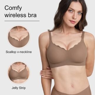 Womens Seamless T-Shirt Bras 3 Pack Wireless Comfy Jelly Bra Full Coverage Bralette No Show Under Clothes - lunas-mystic-emporium.com Womens Seamless T-Shirt Bras 3 Pack Wireless Comfy Jelly Bra, Full Coverage Bralette No Show Under Clothes