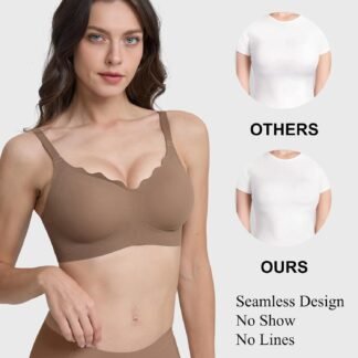Womens Seamless T-Shirt Bras 3 Pack Wireless Comfy Jelly Bra Full Coverage Bralette No Show Under Clothes - lunas-mystic-emporium.com Womens Seamless T-Shirt Bras 3 Pack Wireless Comfy Jelly Bra, Full Coverage Bralette No Show Under Clothes