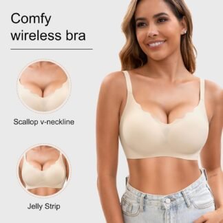 Womens Seamless T-Shirt Bras 3 Pack Wireless Comfy Jelly Bra Full Coverage Bralette No Show Under Clothes - lunas-mystic-emporium.com Womens Seamless T-Shirt Bras 3 Pack Wireless Comfy Jelly Bra, Full Coverage Bralette No Show Under Clothes