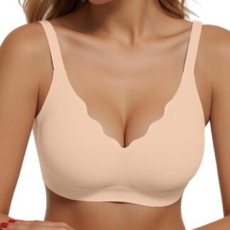 Womens Wireless Bras Push Up Bralette Supportive Everyday Bras Seamless Full Coverage Comfort T-Shirt Bra