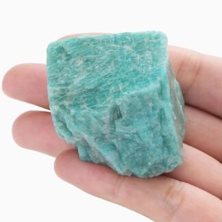 XIANNVXI Amazonite 1.8-2.2" Large Raw Crystals and Healing Stones Natural Rough Crystal Rocks Tumbling Cabbing Polishing Fountain Rocks 1PCS