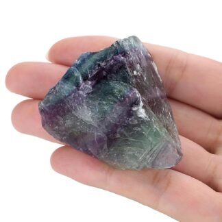 XIANNVXI Fluorite 1.8-2.2" Large Raw Crystals and Healing Stones Natural Rough Crystal Rocks for Decor Gifts Tumbling Cabbing Polishing Fountain Rocks 1PCS
