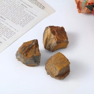 XIANNVXI Tiger's Eye 1.8-2.2" Large Raw Crystals and Healing Stones Natural Rough Crystal Rocks for Decor Gifts Tumbling Cabbing Polishing Fountain Rocks 1PCS