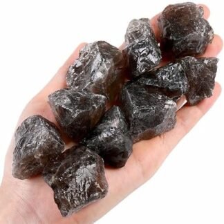 YATOJUZI Smoky Quartz Natural Rough Crystals Stone Bulk Wholesale Raw Big Rocks Stones 0.5LB Reiki Energy for Polishing Tumbling Wrapping Cabbing Meditation Witchcraft Fountain...