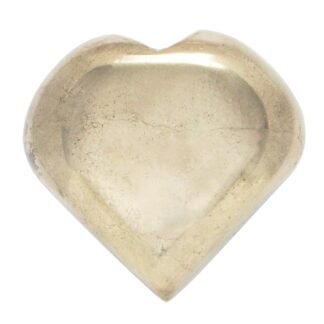ZAICUS 50mm Golden Pyrite Heart Crystal Love Stones Healing Crystals Natural Reiki Gemstone Hand Carved Palm Thumb Worry Pocket Massage Stones Therapy & Meditation Gifts for...