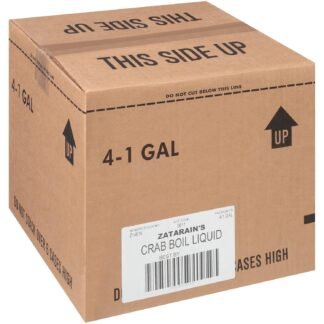 Zatarain's Concentrated Shrimp & Crab Boil, 1 gal (Pack of 4) - Four Gallon Bulk Containers of Liquid Crab Boil to Add Flavor to Seafood, Potatoes, Corn, Vegetables and More