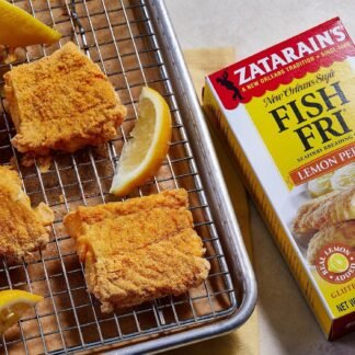 Zatarain's Lemon Pepper Fish Fri Seafood Breading Mix, 12 oz (Pack of 8)