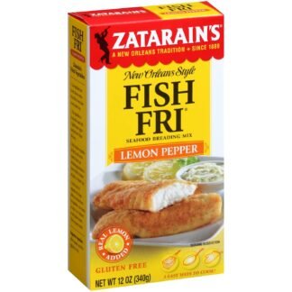 Zatarain's Lemon Pepper Fish Fri Seafood Breading Mix, 12 oz (Pack of 8)