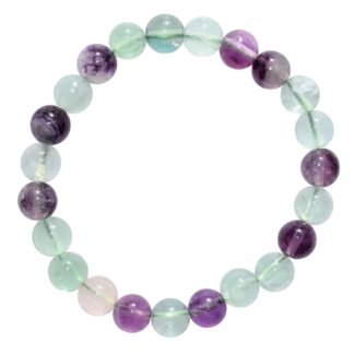 Zenergy Gems Charged Premium Natural Gemstone Crystal 8mm Bead Bracelet + Moroccan Selenite Charging Crystal [Included]