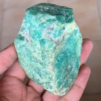 Zenkeeper 1Lb Amazonite Crystal Stone Natural Raw Stones & Fountain Rocks for Tumbling, Cabbing, Polishing, Wire Wrapping, Wicca & Reiki Crystal Healing