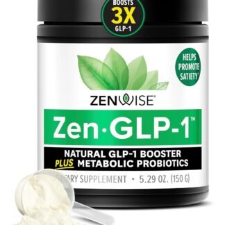 Zenwise Health ZenGLP-1, Natural GLP-1 with Metabolic Probiotics to Help Control Hunger & Cravings and Support Digestive Health - GLP-1 Supplement Support for Women & Men -...