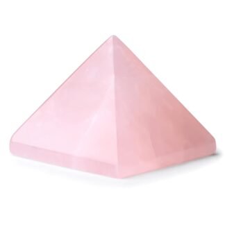 ZHIYUXI Rose Quartz Crystals Pyramid Pink Crystal 1.5" Gemstones Pyramid Protection Crystals Rose Quartz Stones for Meditation Reiki Spiritual