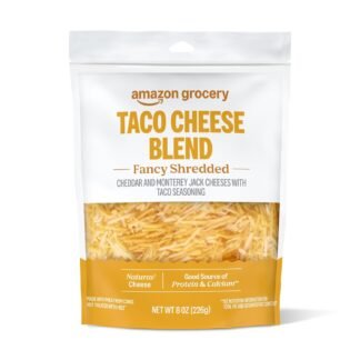 Amazon Grocery, Taco Cheese Blend, Fancy Shredded, 8 Oz