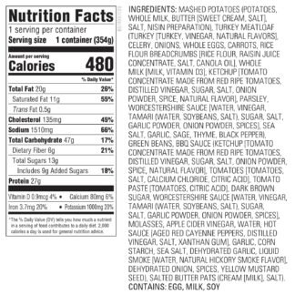 Amazon Kitchen, Turkey Meatloaf with BBQ Sauce, Single Serve Meal, 12.5 Oz