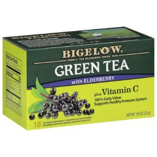 Bigelow Tea Matcha Green Tea with Turmeric, Caffeinated Tea with Turmeric, 18 Count Box (Pack of 6), 108 Total Tea Bags