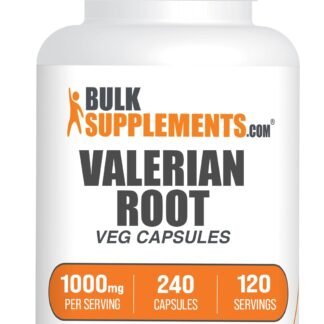 BulkSupplements.com Valerian Root Capsules - Valerian Root Extract, Valerian Root Supplement - Herbal Supplement, Gluten Free, 2 Capsules per Serving, 240 Capsules (Pack of 1)