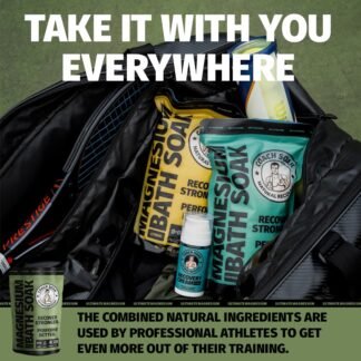 Coach Soak Recovery Bath Soak - Alternative to Epsom Salt Bath Soak - Fast-Absorbing Pure Magnesium Flakes & Dead Sea Salt with 21 Minerals, Bath Salts & Essential Oils - 3 lb,...