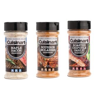 Cuisinart CGSS-335 Barbecue Seasoning Variety Pack - Bourbon Molasses, Maple Bacon, and Roasted Chipotle Garlic