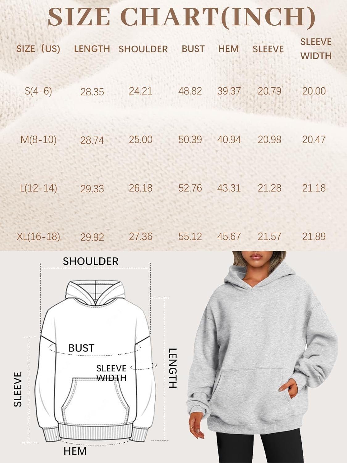 EFAN Womens Oversized Fleece Hoodie Cozy Plush Pullover Sweatshirt with Pocket - lunas-mystic-emporium.com EFAN Women's Oversized Fleece Hoodie, Cozy Plush Pullover Sweatshirt with Pocket