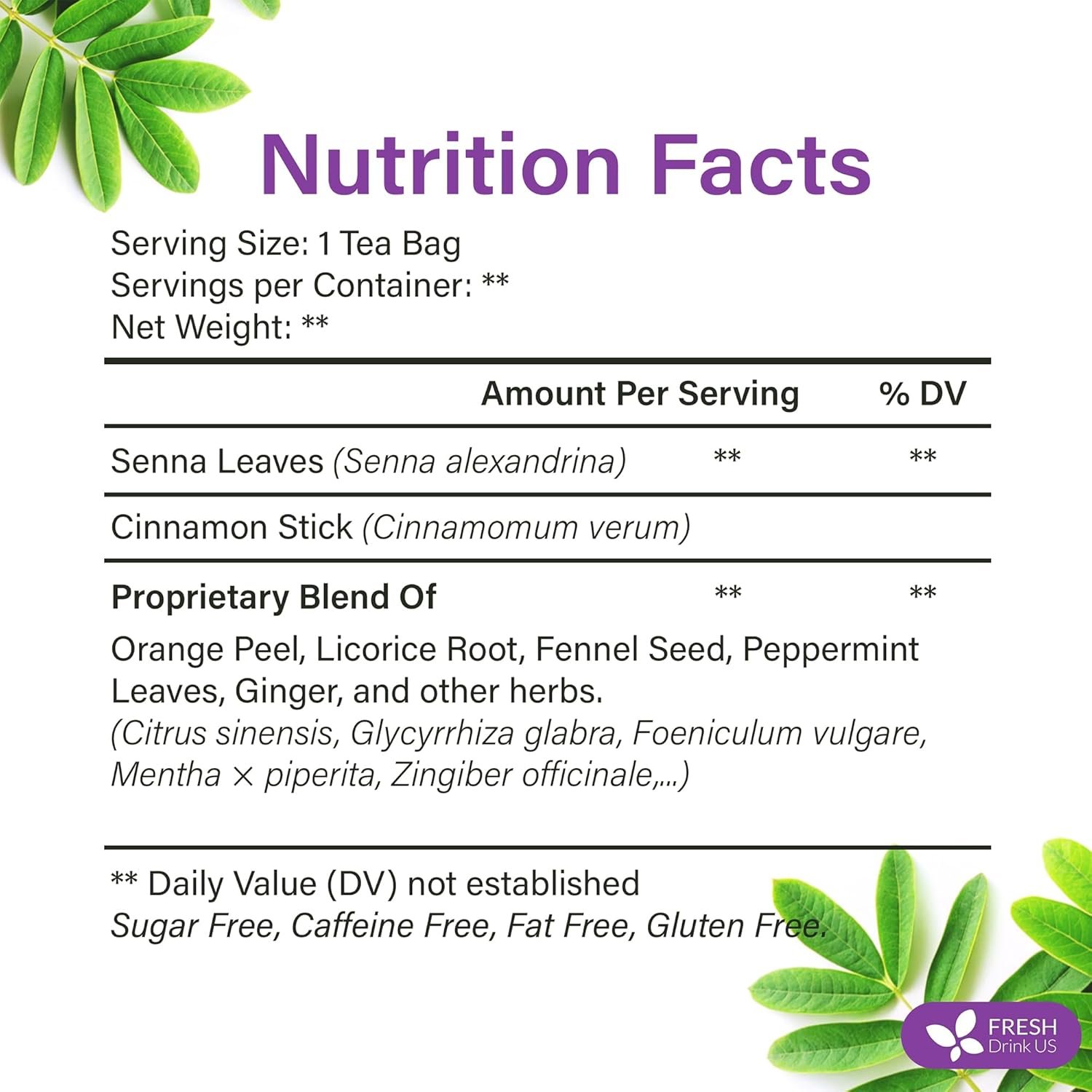 FreshDrinkUS Fresh Move Tea 40 Tea Bags - Herbal Tea Blend with Senna Leaves Cinnamon Orange Peel Ginger More Caffeine-Free Natural Ingredients Smooth Flavor for - lunas-mystic-emporium.com FreshDrinkUS, Fresh Move Tea – 40 Tea Bags - Herbal Tea Blend with Senna Leaves, Cinnamon, Orange Peel, Ginger & More – Caffeine-Free, Natural Ingredients – Smooth Flavor for...