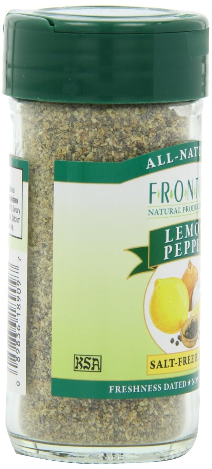 Frontier Seasoning Blends Salt-Free Lemon Pepper 208-Ounce Bottle - lunas-mystic-emporium.com Frontier Seasoning Blends, Salt-Free Lemon Pepper, 2.08-Ounce Bottle