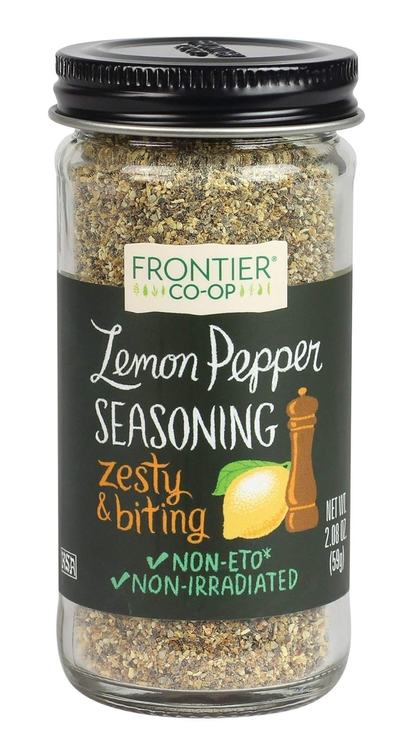 Frontier Seasoning Blends Salt-Free Lemon Pepper 208-Ounce Bottle - lunas-mystic-emporium.com Frontier Seasoning Blends, Salt-Free Lemon Pepper, 2.08-Ounce Bottle