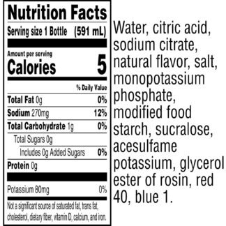 Gatorade Thirst Quencher Zero Sugar Sports Drink, Grape, 20oz Bottles, 8 Pack, Electrolytes for Rehydration