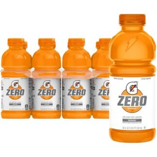 Gatorade Thirst Quencher Zero Sugar Sports Drink, Grape, 20oz Bottles, 8 Pack, Electrolytes for Rehydration
