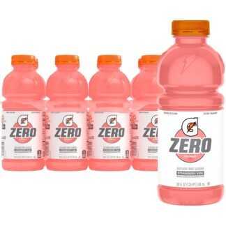 Gatorade Thirst Quencher Zero Sugar Sports Drink, Grape, 20oz Bottles, 8 Pack, Electrolytes for Rehydration