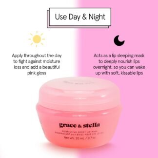 grace & stella Award Winning Lip Butter - Hydrating Lip Balm - Nourishing Lip Mask (1-pack) Travel Essentials, Travel Size Toiletries, Birthday Gifts for Women & Teens -...