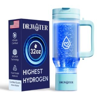 Hydrogen Water Bottle 32 Oz – Portable BPA Free Generator Tumbler with SPE/PEM Technology | Large Hydrogen Flask for Daily Hydration & Energy | H2 Infused Drinking Bottle Black...