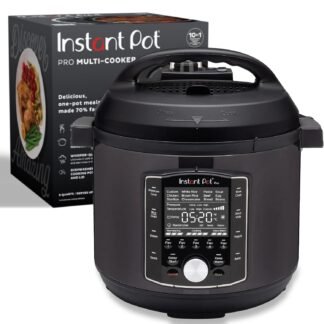 Instant Pot Pro 10-in-1 Pressure Cooker, Slow Cooker, Rice/Grain Cooker, Steamer, Sauté, Sous Vide, Yogurt Maker, Sterilizer, and Warmer, Includes App With Over 800 Recipes,...
