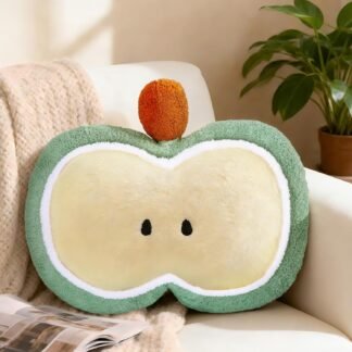 LANPU Cute Apple Slice Plush Pillow – Soft Stuffed Fruit Cushion for Couch, Sofa, or Bed, Adorable Decorative Throw Pillow for Living Room & Home Decor