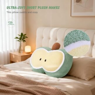 LANPU Cute Apple Slice Plush Pillow – Soft Stuffed Fruit Cushion for Couch, Sofa, or Bed, Adorable Decorative Throw Pillow for Living Room & Home Decor