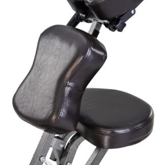 Master Massage Bedford Full Body Portable Massage Chair – Lightweight Folding Tattoo & Salon Chair with Adjustable Height, Face Cradle, Carrying Case (Coffee)