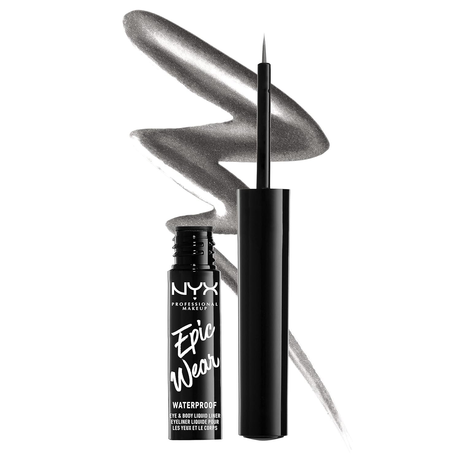 NYX PROFESSIONAL MAKEUP Epic Wear Liquid Liner Long-Lasting Waterproof Eyeliner - Black - lunas-mystic-emporium.com NYX PROFESSIONAL MAKEUP Epic Wear Liquid Liner, Long-Lasting Waterproof Eyeliner - Black