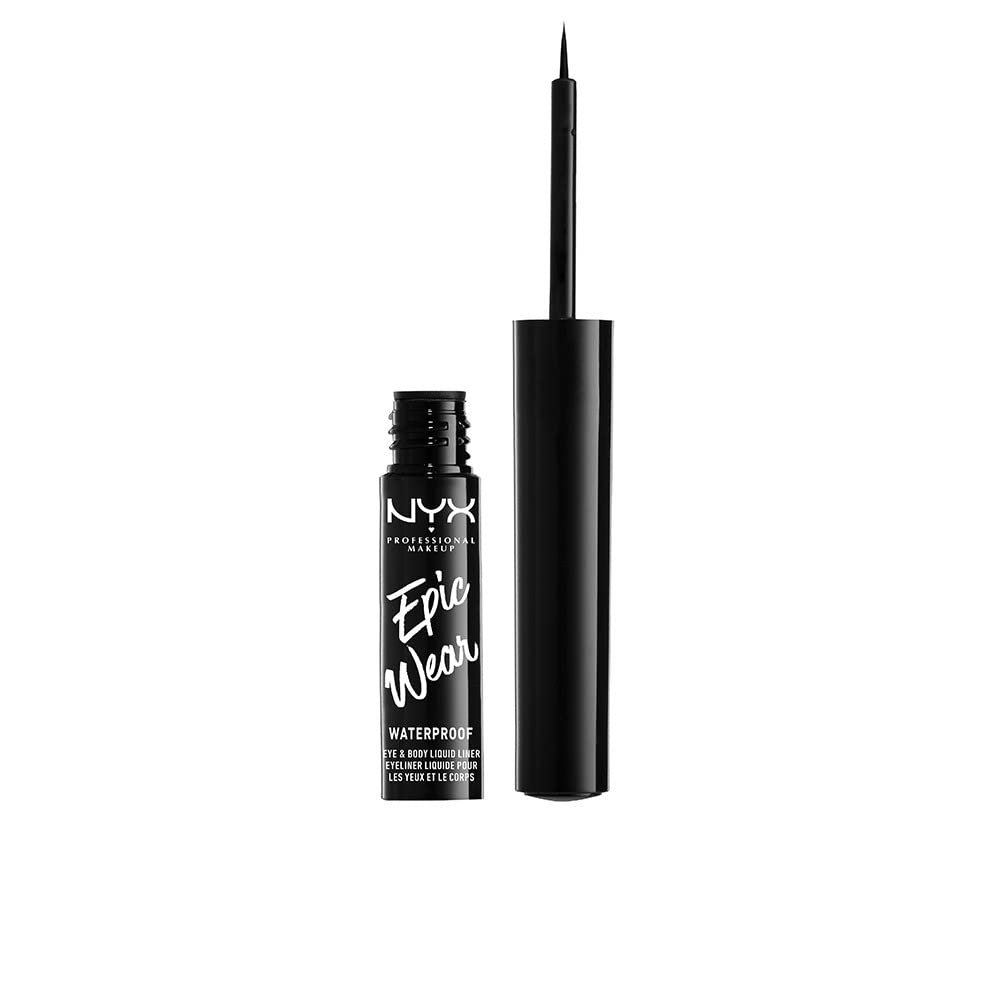 NYX PROFESSIONAL MAKEUP Epic Wear Liquid Liner Long-Lasting Waterproof Eyeliner - Black - lunas-mystic-emporium.com NYX PROFESSIONAL MAKEUP Epic Wear Liquid Liner, Long-Lasting Waterproof Eyeliner - Black