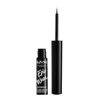 NYX PROFESSIONAL MAKEUP Epic Wear Metallic Liquid Liner Long-Lasting Waterproof Eyeliner - Black Metal - lunas-mystic-emporium.com NYX PROFESSIONAL MAKEUP Epic Wear Metallic Liquid Liner, Long-Lasting Waterproof Eyeliner - Black Metal
