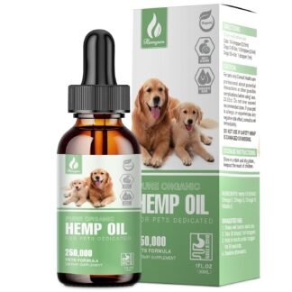 Pet Hemp Oil for Dogs and Cats Organic Hemp Extract Drops Sleep Aid Anxiety Stress Hip & Joint Pain Relief Dog Calming Treats Rich in Omega 3-6-9 Natural Pet Hemp Oil（Natural）
