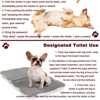 Pet Training Clicker with Wrist Strap - Dog Training Clickers (New Black + Blue)