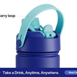 POWCAN 26 oz Insulated Water Bottle with 2-in-1 Straw and Spout Lid, Keep Cold 24H, Leak-Proof, Fits in Car Cup Holder, Stainless Steel Water Bottle for Sports, Travel, Gym, and...