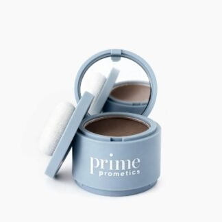 Prime Prometics Instant Coverage Hairline Powder for Mature Women – Covers Grays, Roots & Thinning Areas – Water & Sweat-Resistant – Natural, Fuller-Looking Hairline (Brunette)