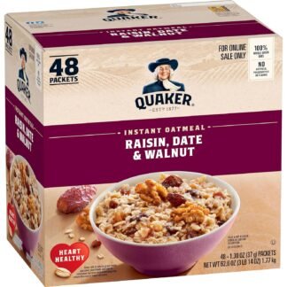 Quaker Instant Oatmeal Fruit & Cream Variety Pack, Single Serve Packets, (44 Pack)