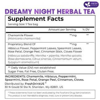 Refreshing Mint Herbal 60 Tea Bags – Special Blend Of Spearmint and Peppermint with Chamomile, and Top Herbal Ingredients for Digestive Comfort & Relaxation, Caffeine-Free,...