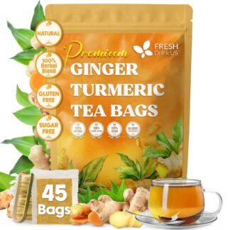 Refreshing Mint Herbal 60 Tea Bags – Special Blend Of Spearmint and Peppermint with Chamomile, and Top Herbal Ingredients for Digestive Comfort & Relaxation, Caffeine-Free,...