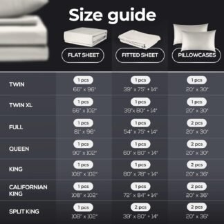 Silvery Silver Infused Bed Sheets Set - Ultra-Soft Temperature-Regulating Fabric with Self-Cleaning Technology™ That Stays Fresh 3X Longer for Hygienic Sleep