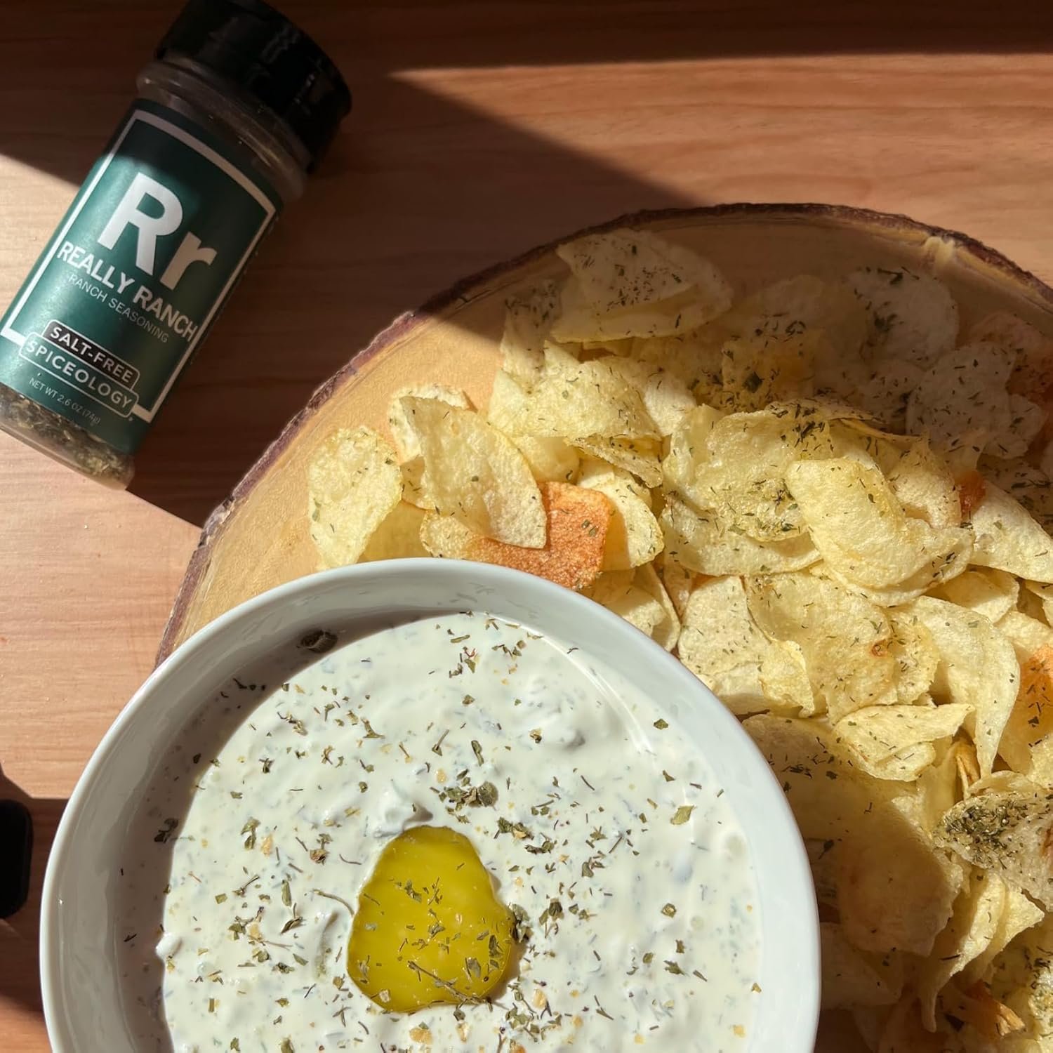 Spiceology - Really Ranch Salt Free Seasoning - Use On Ranch Dip Roasted Veggies or Chicken - 26 oz - lunas-mystic-emporium.com Spiceology - Really Ranch Salt Free Seasoning - Use On: Ranch Dip, Roasted Veggies or Chicken - 2.6 oz