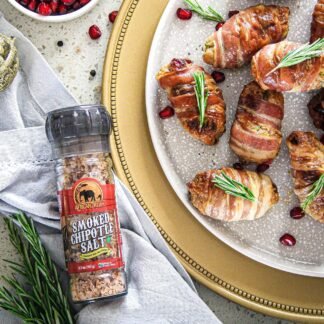 Spicy Salts and Seasonings Gift Box by African Dream Foods | 4-Pack Variety with Reusable Grinder | Safari Smoke Seasoning, Ghost Pepper Salt, Habanero Salt, Smoked Chipotle...